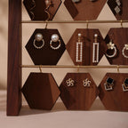 Walnut Earring Display Stand