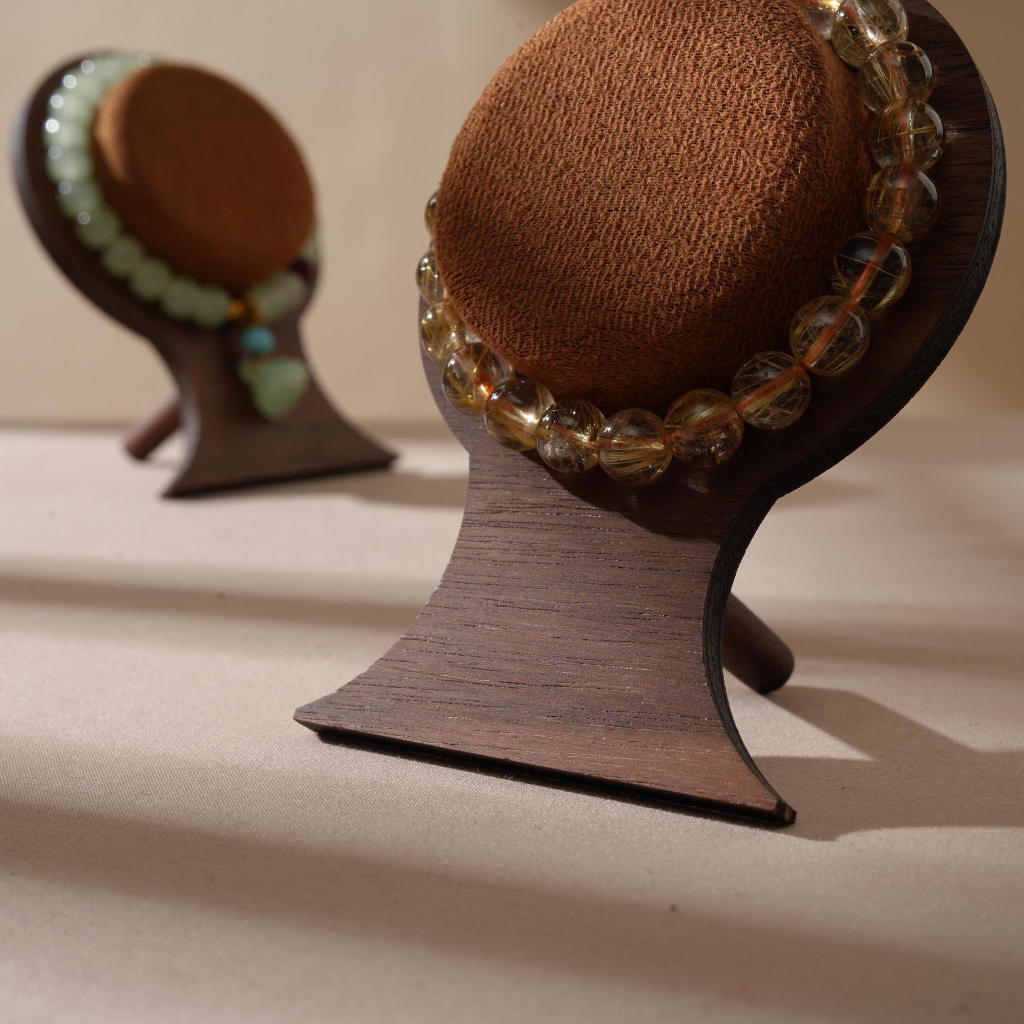 Walnut Veneer Bracelet Stand