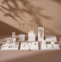 Elegant Gypsum Jewelry Display