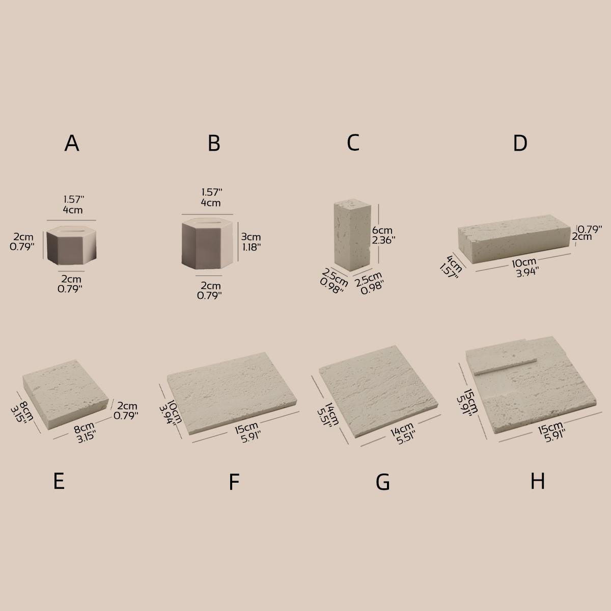 Elegant Gypsum Jewelry Display