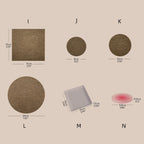 Beige Felt Jewelry Display Set