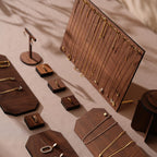 Walnut Veneer Jewelry Display Prop