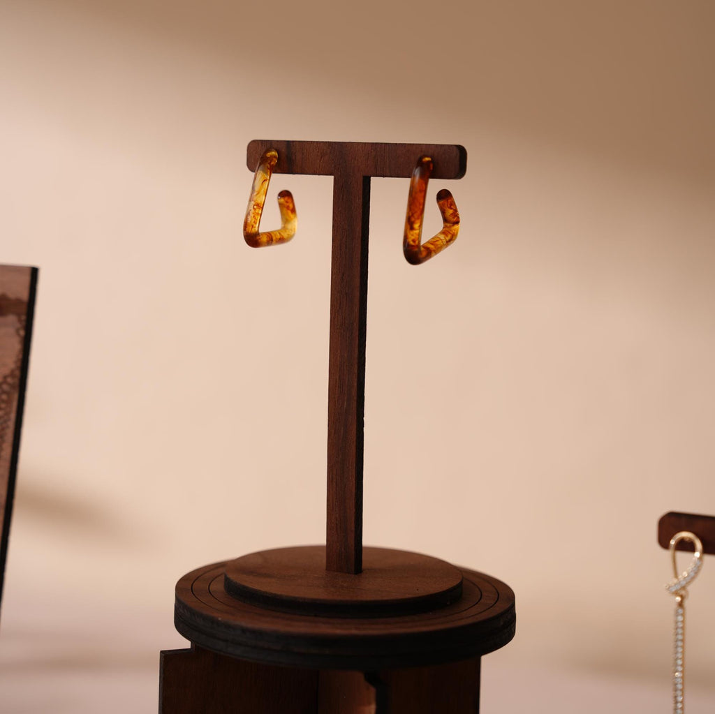 Walnut Veneer Jewelry Display Prop