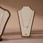 Elegant Jewelry Display Set: Stone-Look Necklace, Ring & Earring Organizer