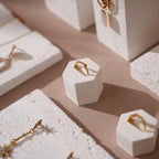 Elegant Gypsum Jewelry Display