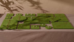 Green Felt Jewelry Display Set: Ring, Necklace, Earring Organizer