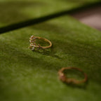 Green Felt Jewelry Display Set: Ring, Necklace, Earring Organizer
