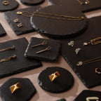 Black Slate Jewelry Display Set: Boutique Showcase Organizer