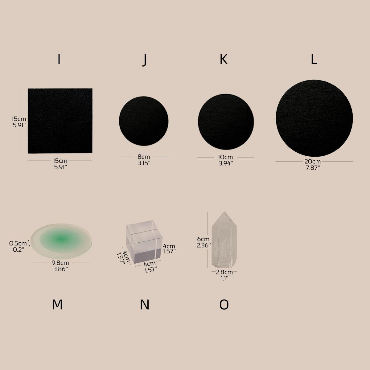 Black Felt Jewelry Display Set: Necklace, Ring, Earring Showcase