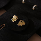 Black Felt Jewelry Display Set: Necklace, Ring, Earring Showcase