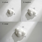 Gypsum Cloud Earring Display Holder: Stud Stand Dish