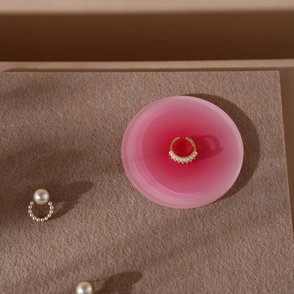 Beige Felt Jewelry Display Set