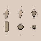 Elegant Jewelry Display Set: Stone-Look Necklace, Ring & Earring Organizer