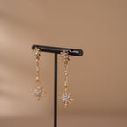Black T Bar Earring Holder: Gypsum Jewelry Display Stand