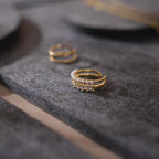 Gray Felt Jewelry Display Set: Necklace, Ring, Earring Showcase