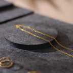Gray Felt Jewelry Display Set: Necklace, Ring, Earring Showcase