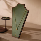 Handcrafted Walnut Veneer Jewelry Display Set | 7 Pieces | 14 Colors