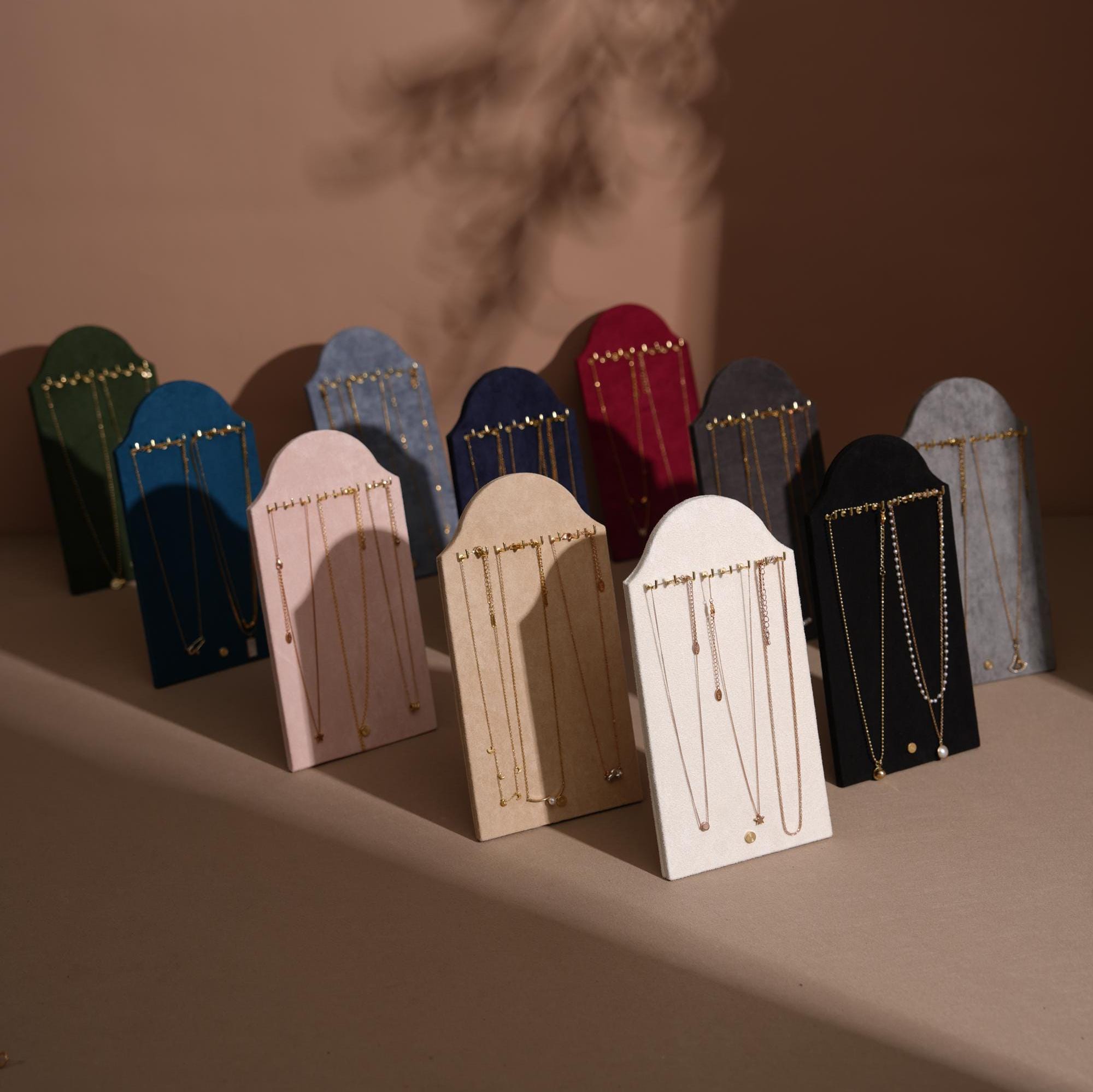 Suede Necklace Display Stand