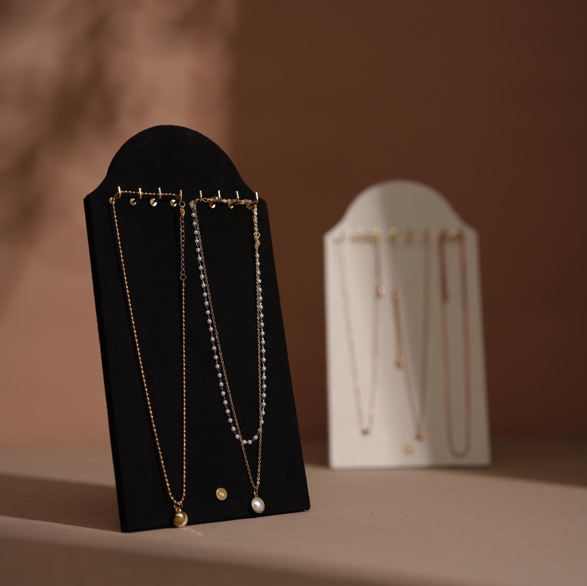 Suede Necklace Display Stand
