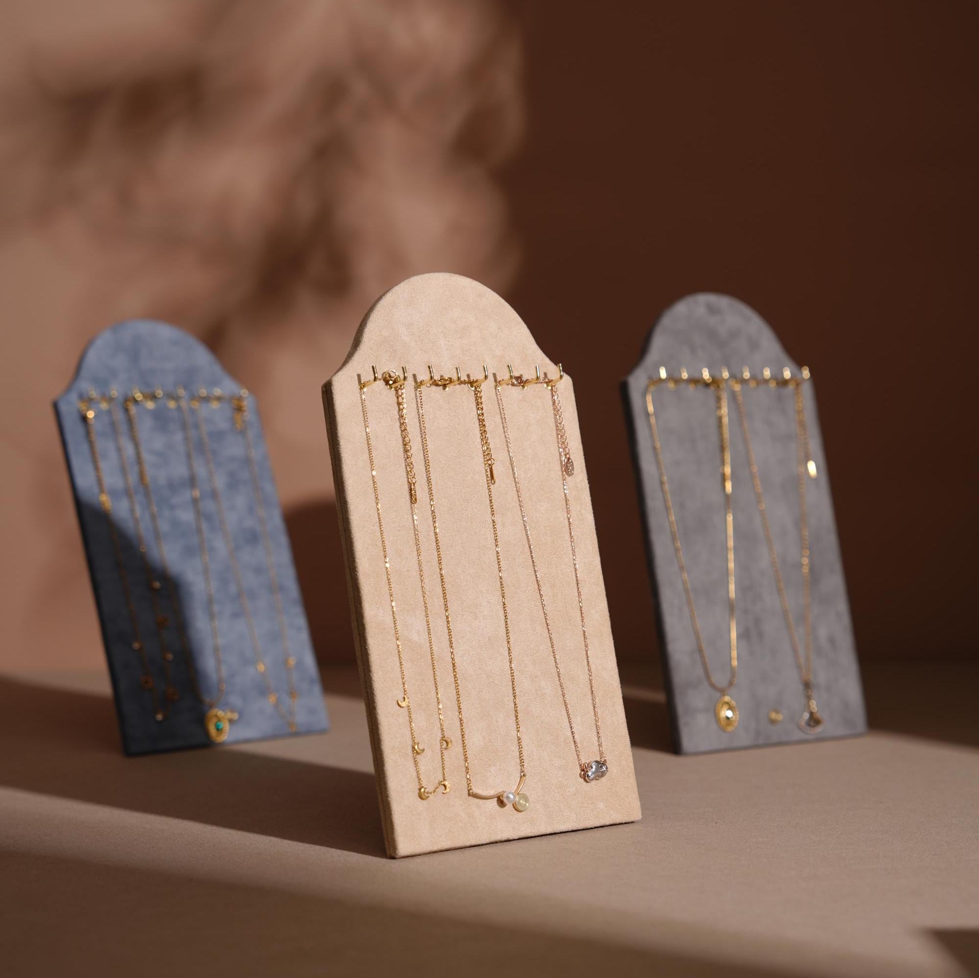 Suede Necklace Display Stand