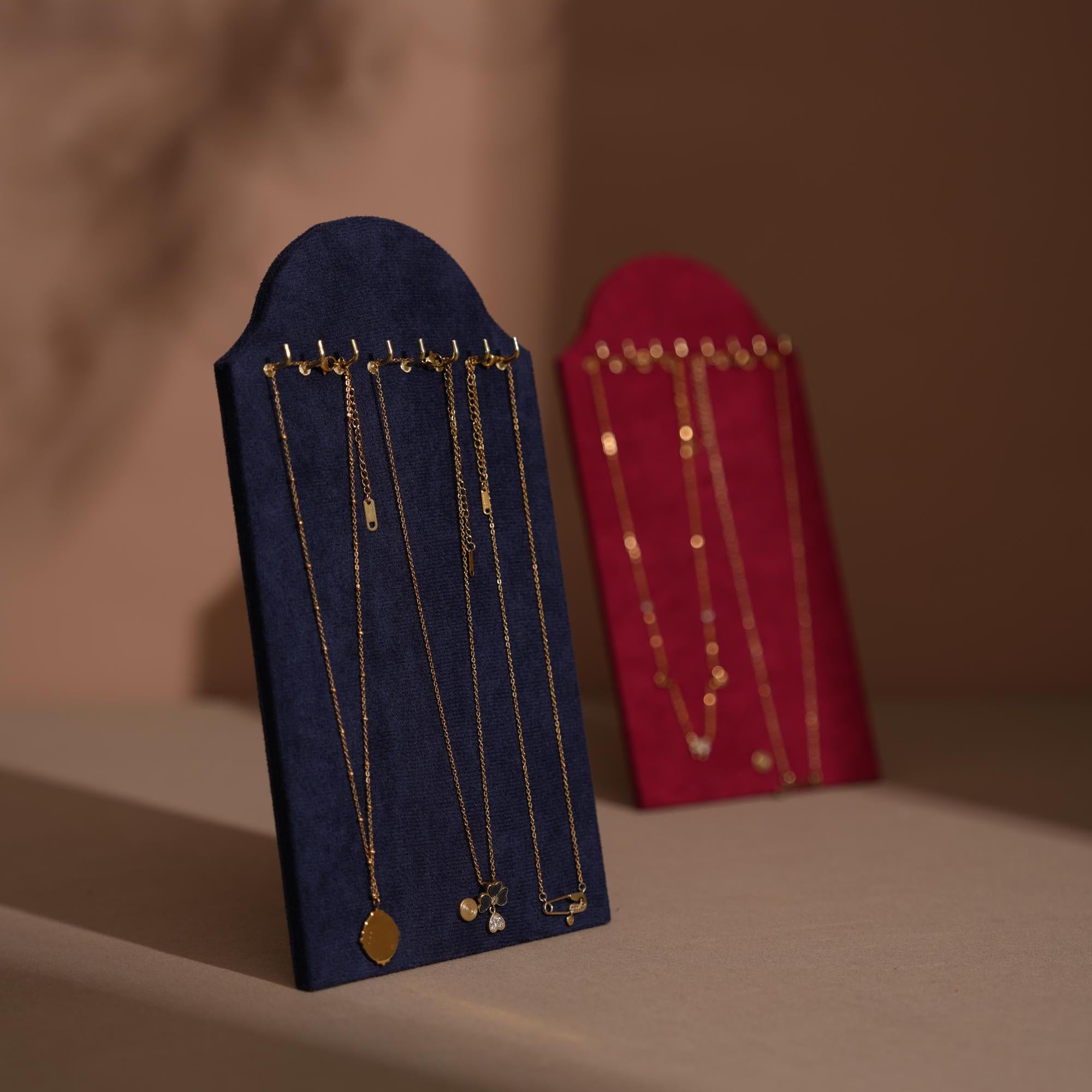 Suede Necklace Display Stand