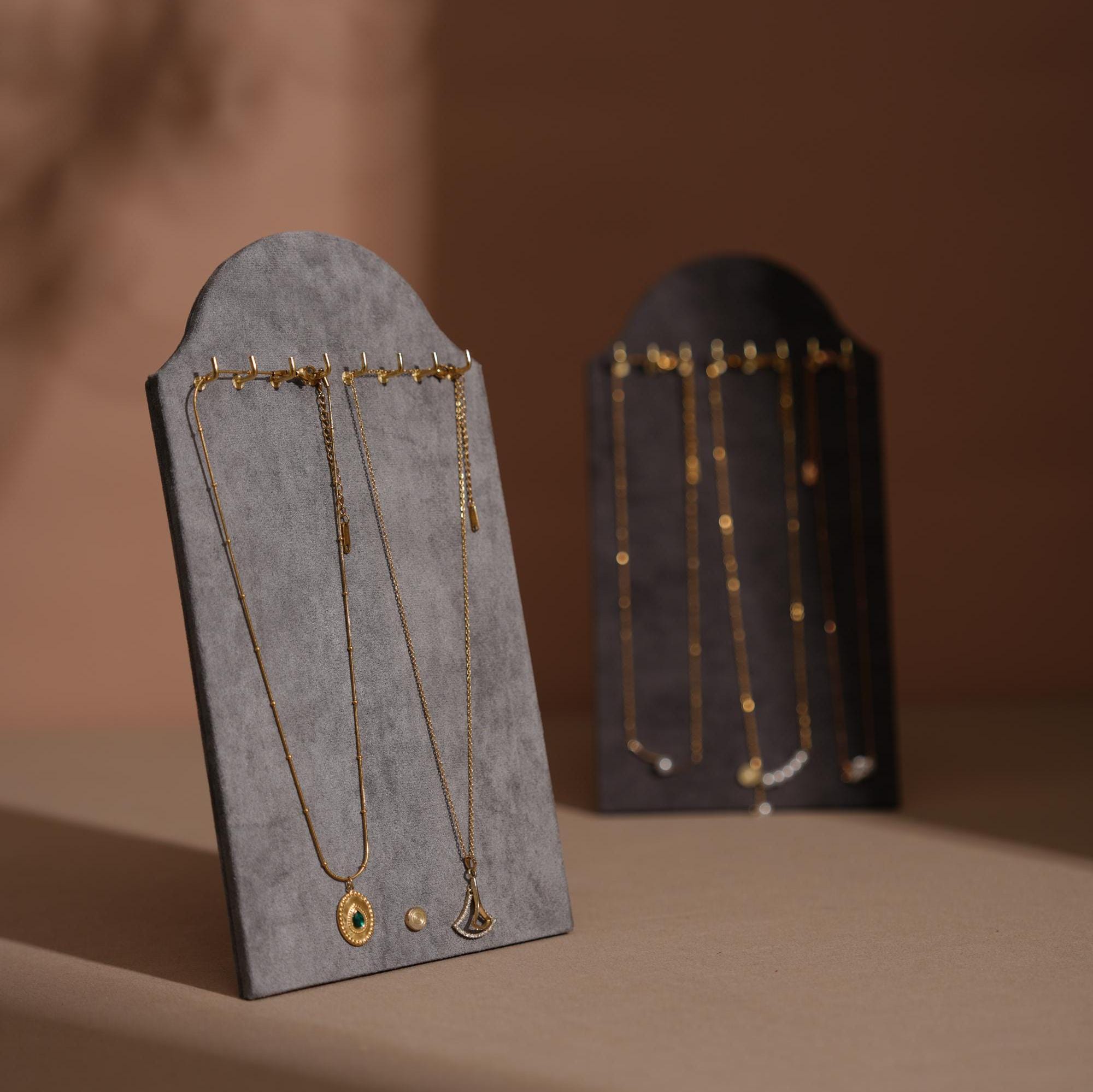 Suede Necklace Display Stand