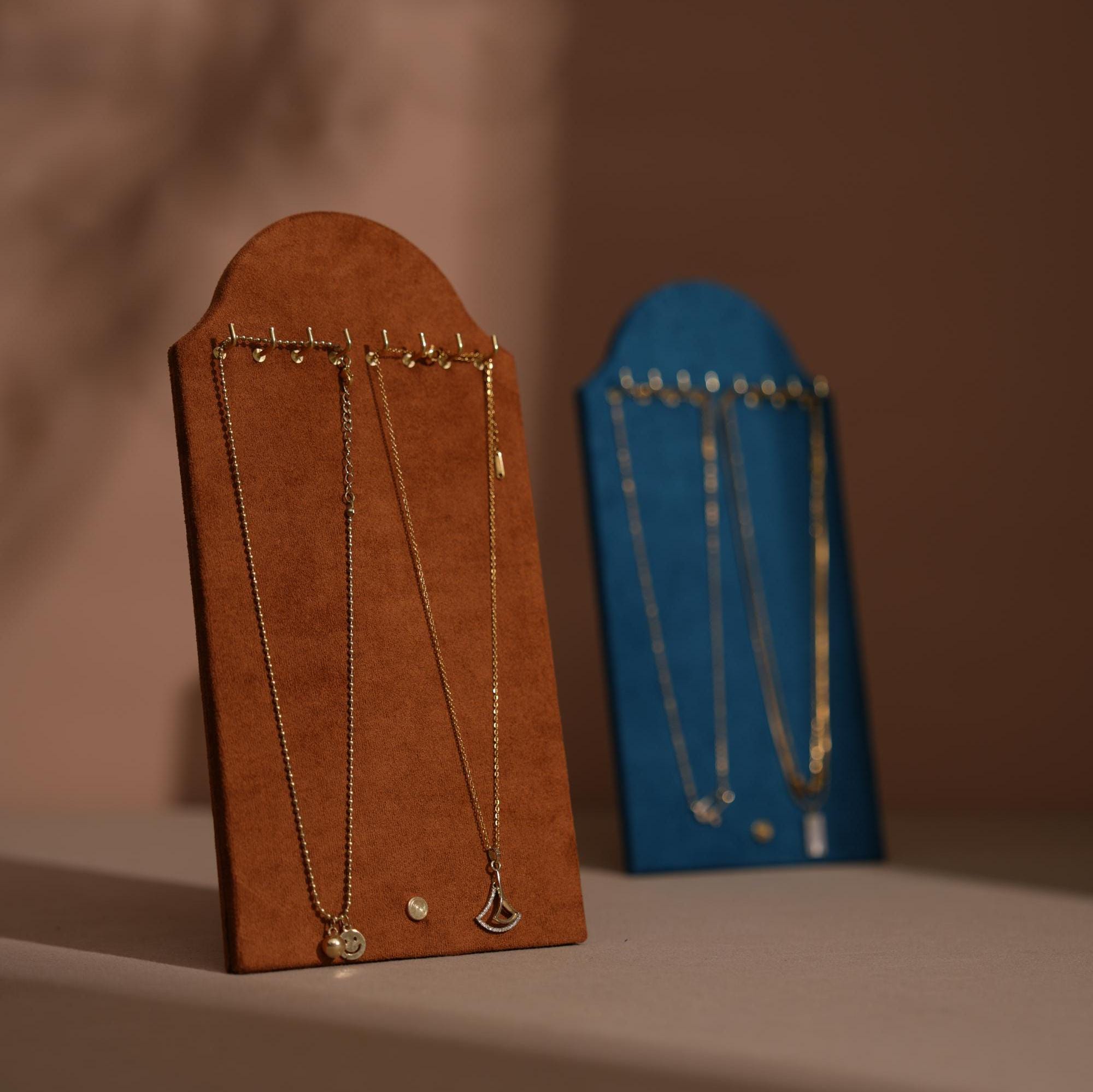 Suede Necklace Display Stand