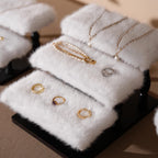 Faux Fur Jewelry Display Set: Boutique Showcase Organizer