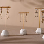 Gold T-Bar Earring Holder