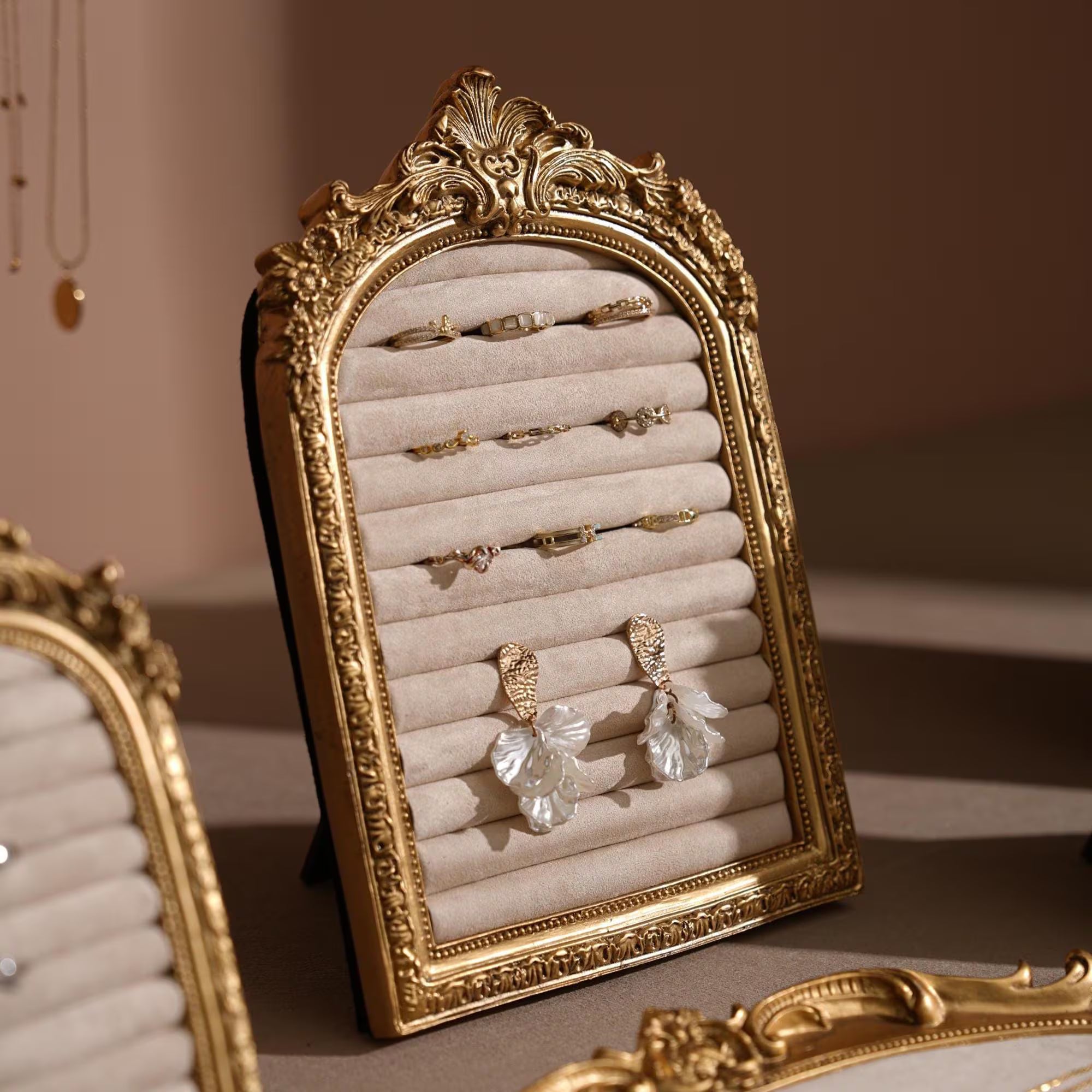 Rococo 3-Way Jewelry Display Frame | Tabletop Stand & Wall-Mount
