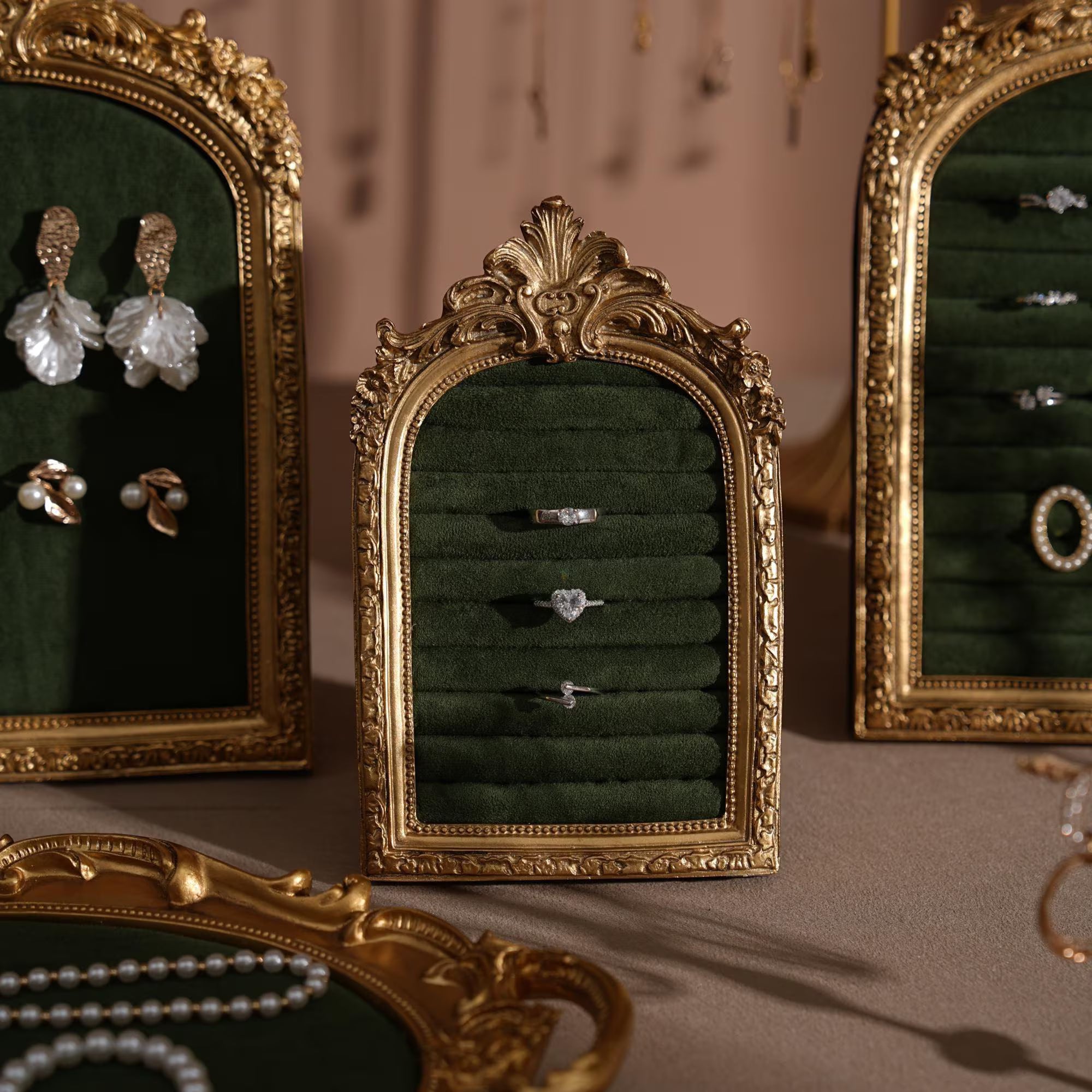 Rococo 3-Way Jewelry Display Frame | Tabletop Stand & Wall-Mount