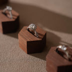 Walnut Veneer Jewelry Display Set