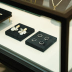 Black Suede Jewelry Display Set