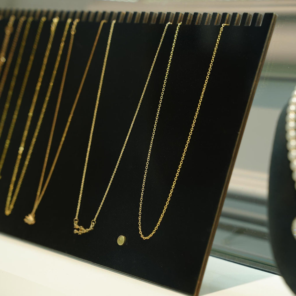 Black Suede Jewelry Display Set