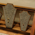 Walnut Veneer Jewelry Display Set: Boutique Showcase Organizer