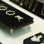 Black Suede Jewelry Display Set