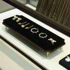 Black Suede Jewelry Display Set