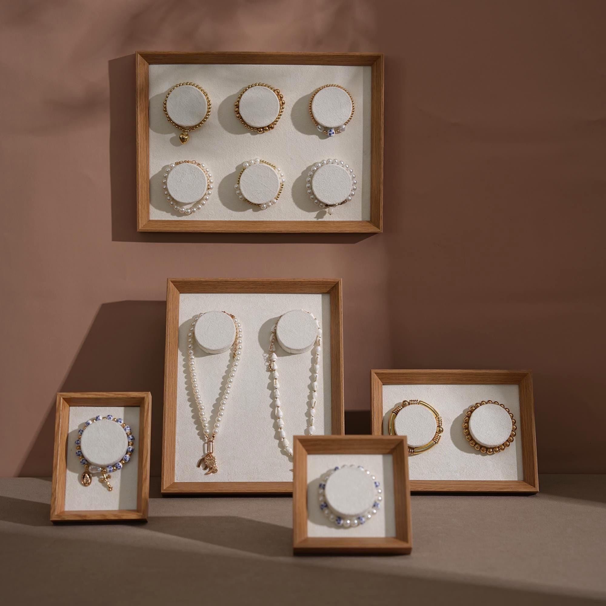 Vegan Suede Bracelet Display Frame Set