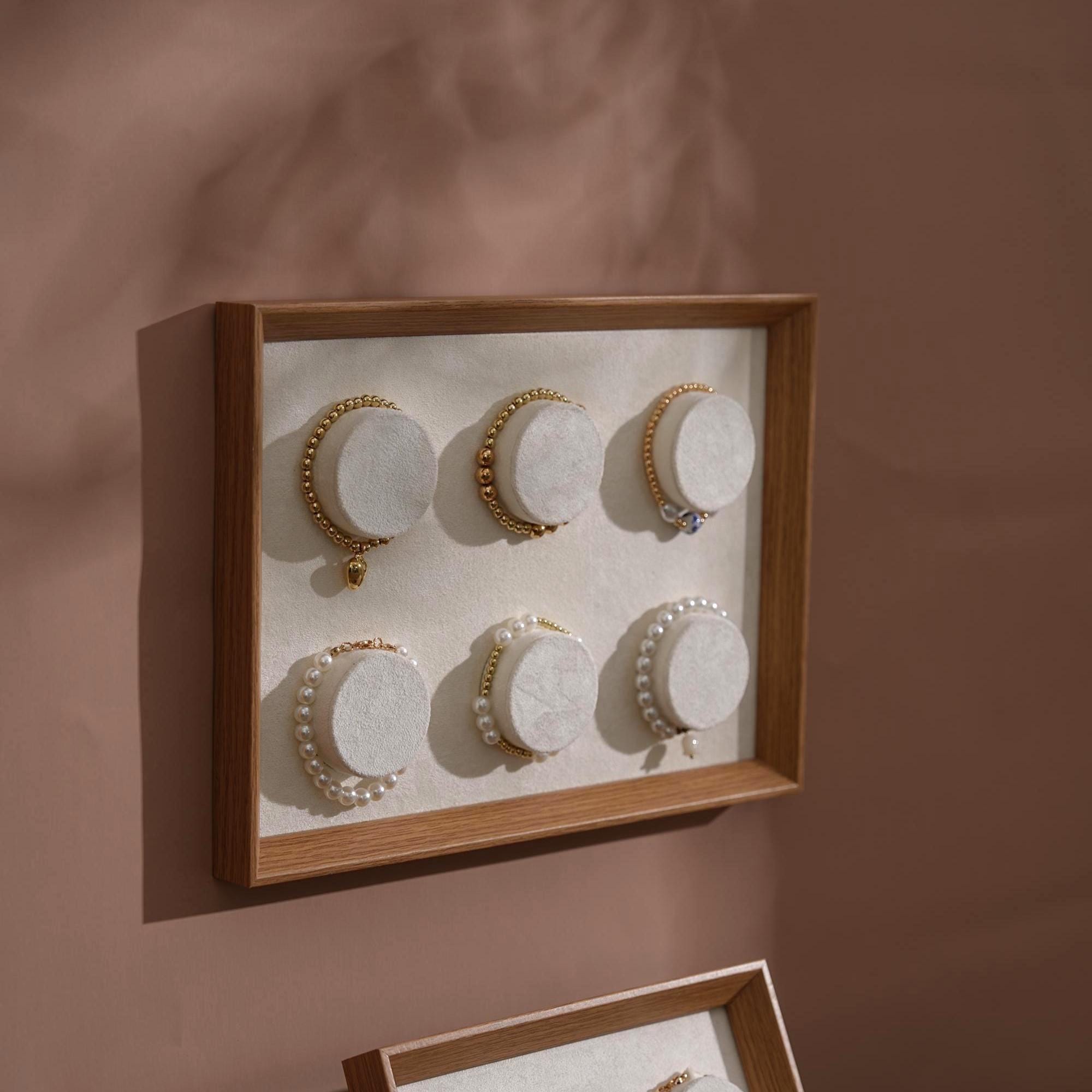 Vegan Suede Bracelet Display Frame Set