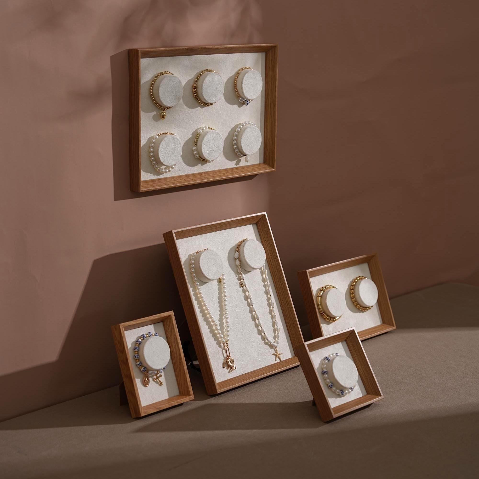 Vegan Suede Bracelet Display Frame Set