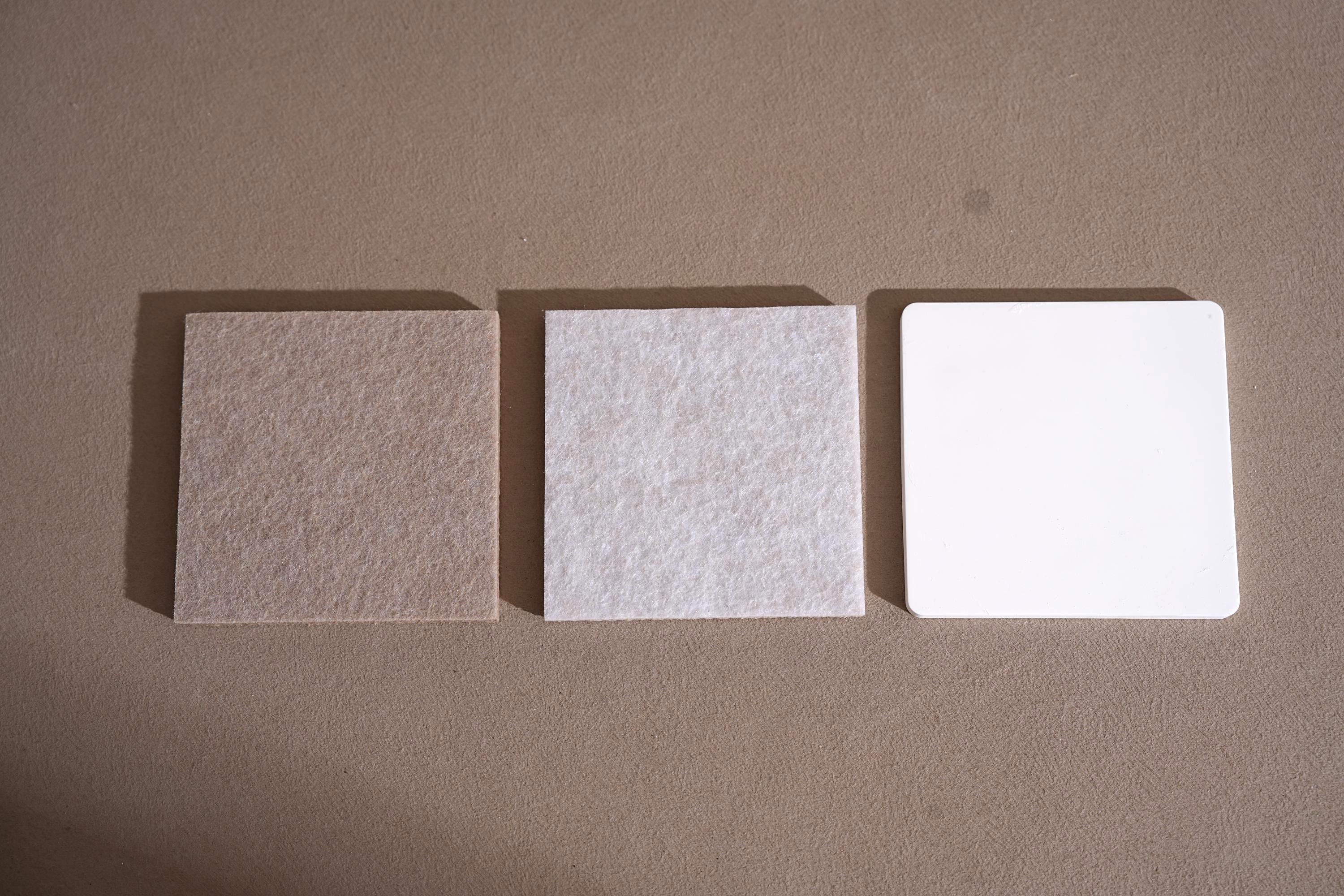 Off White Felt Jewelry Display Set: Ring, Necklace, Bracelet Showcase