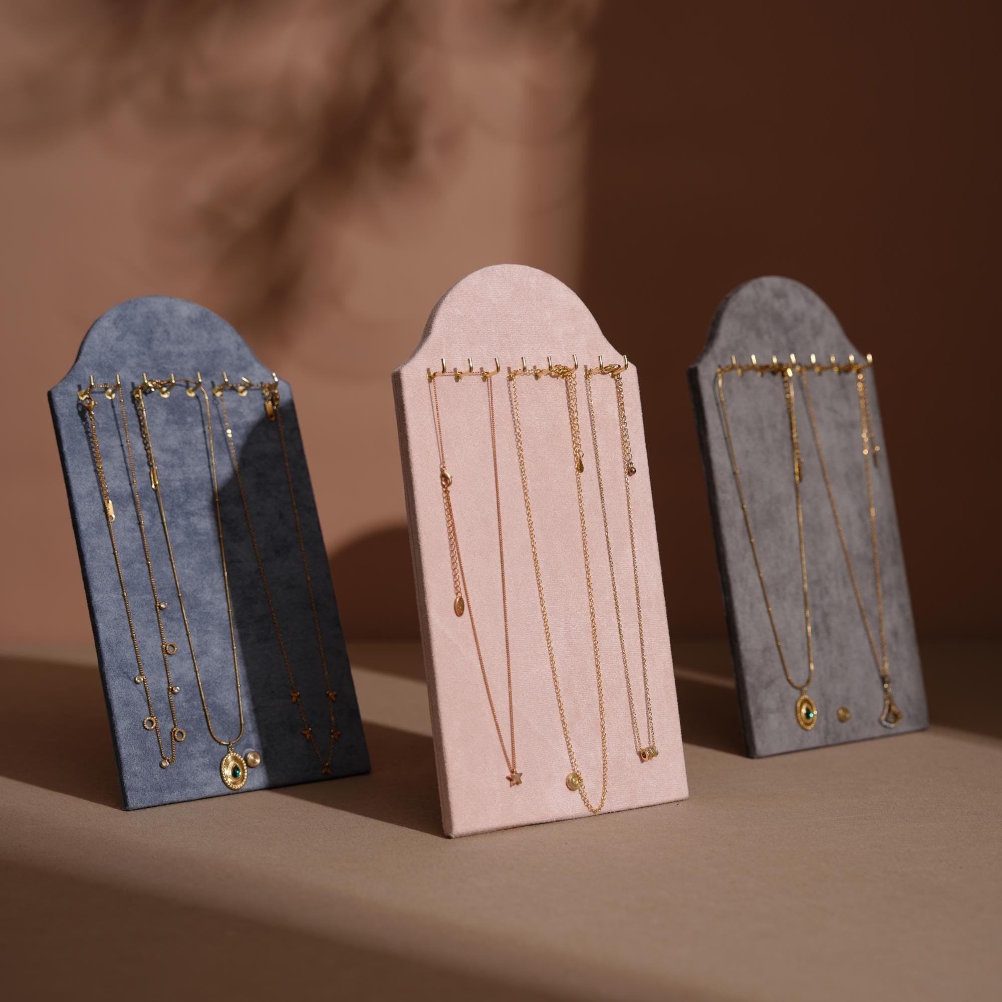 Suede Necklace Display Stand