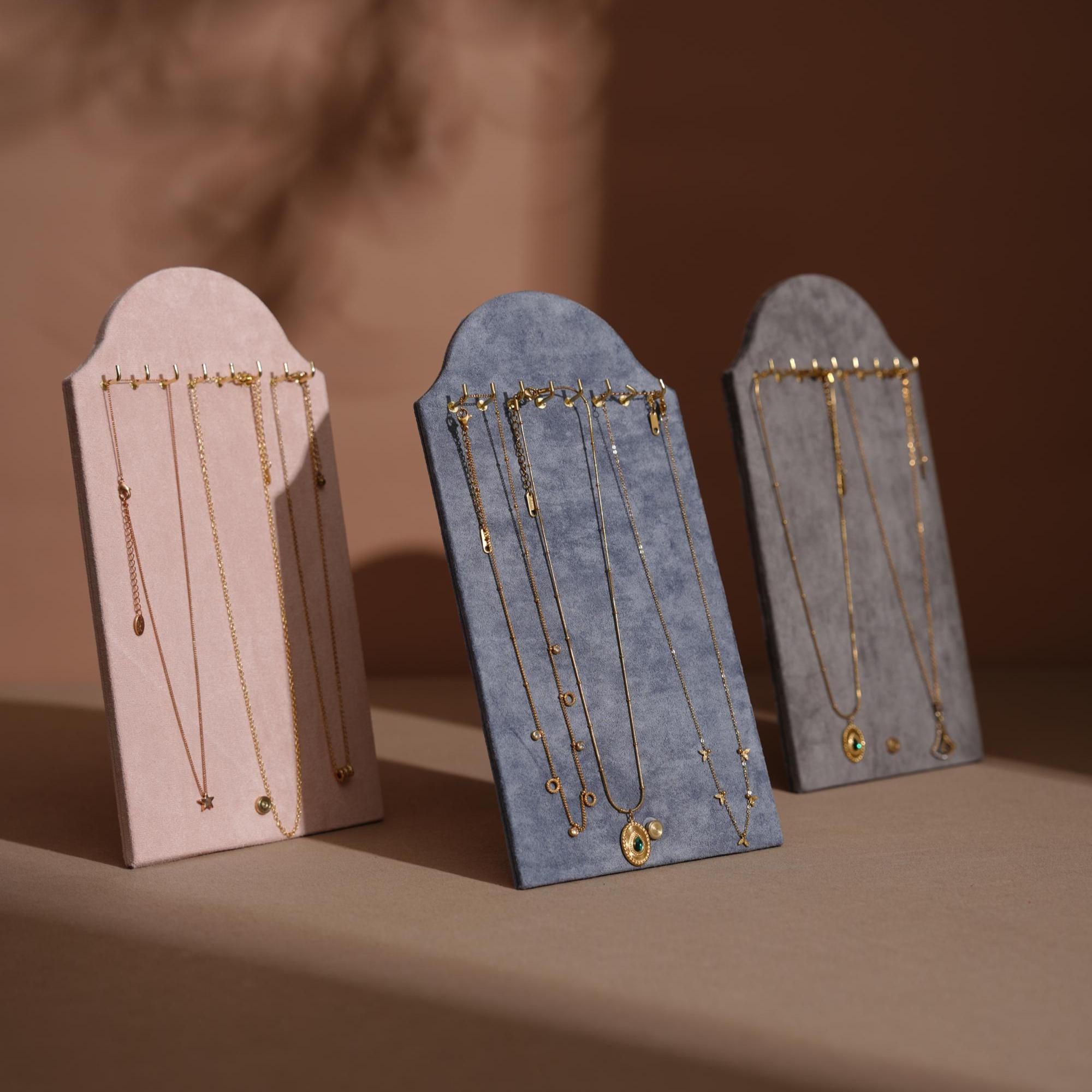 Suede Necklace Display Stand