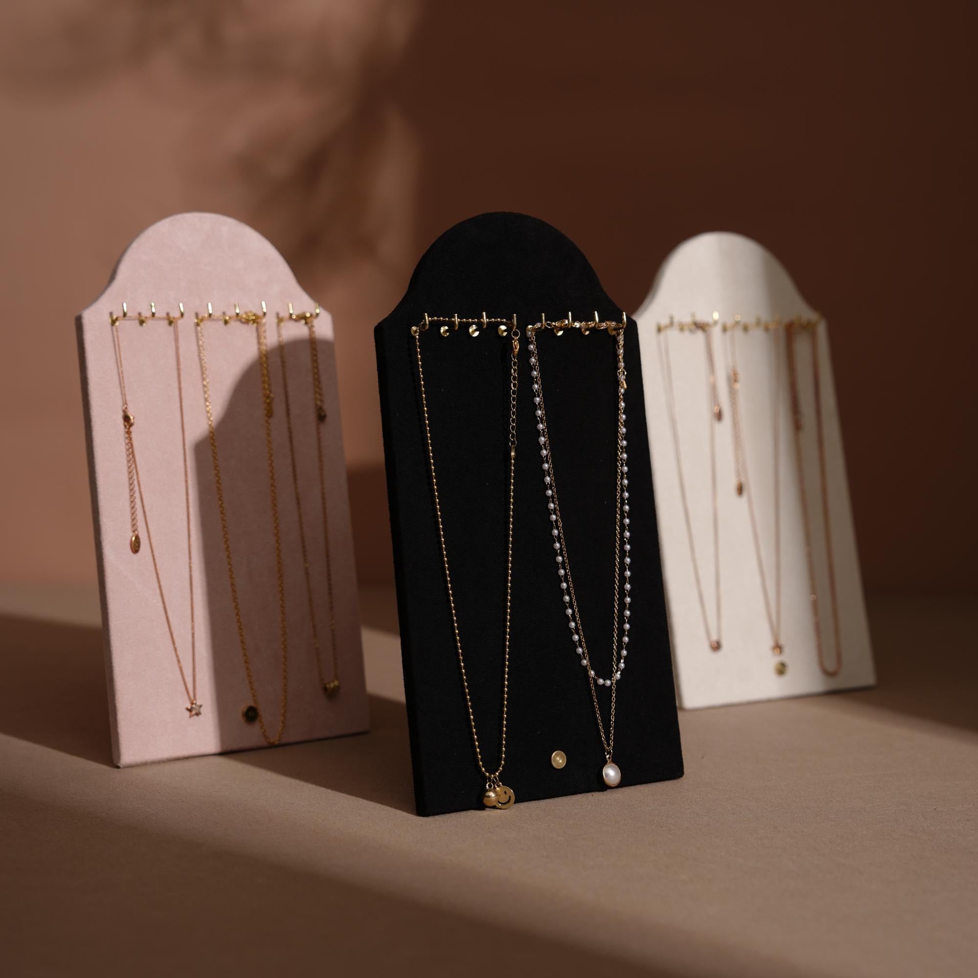 Suede Necklace Display Stand