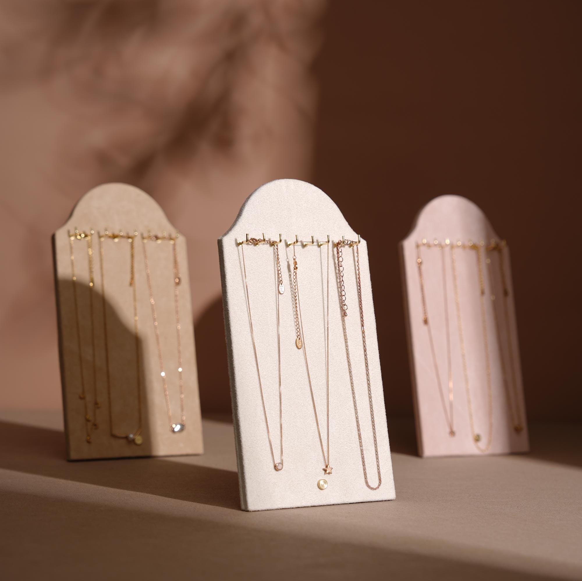 Suede Necklace Display Stand