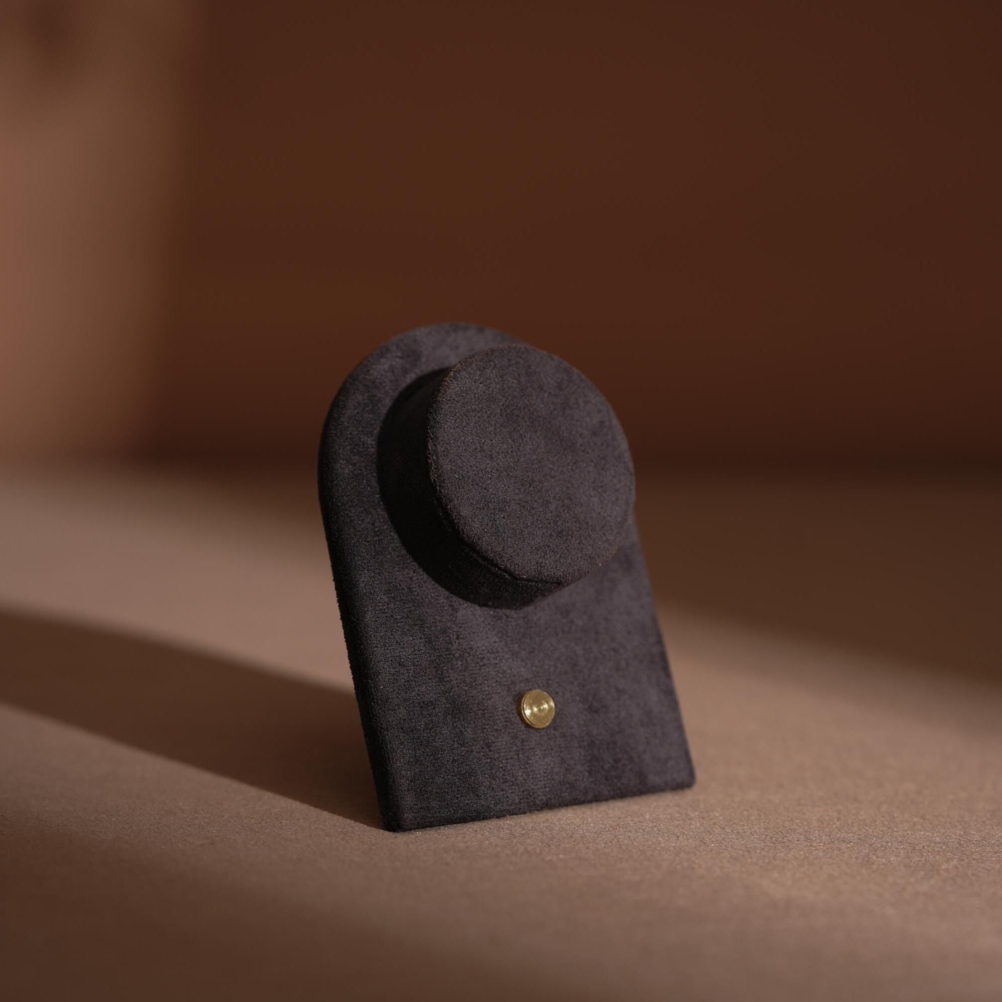 Suede Bracelet Holder Display: Brass Stand Jewelry Organizer