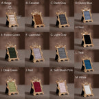 Gold Crown Ring Holder: Vegan Suede Jewelry Display Frame