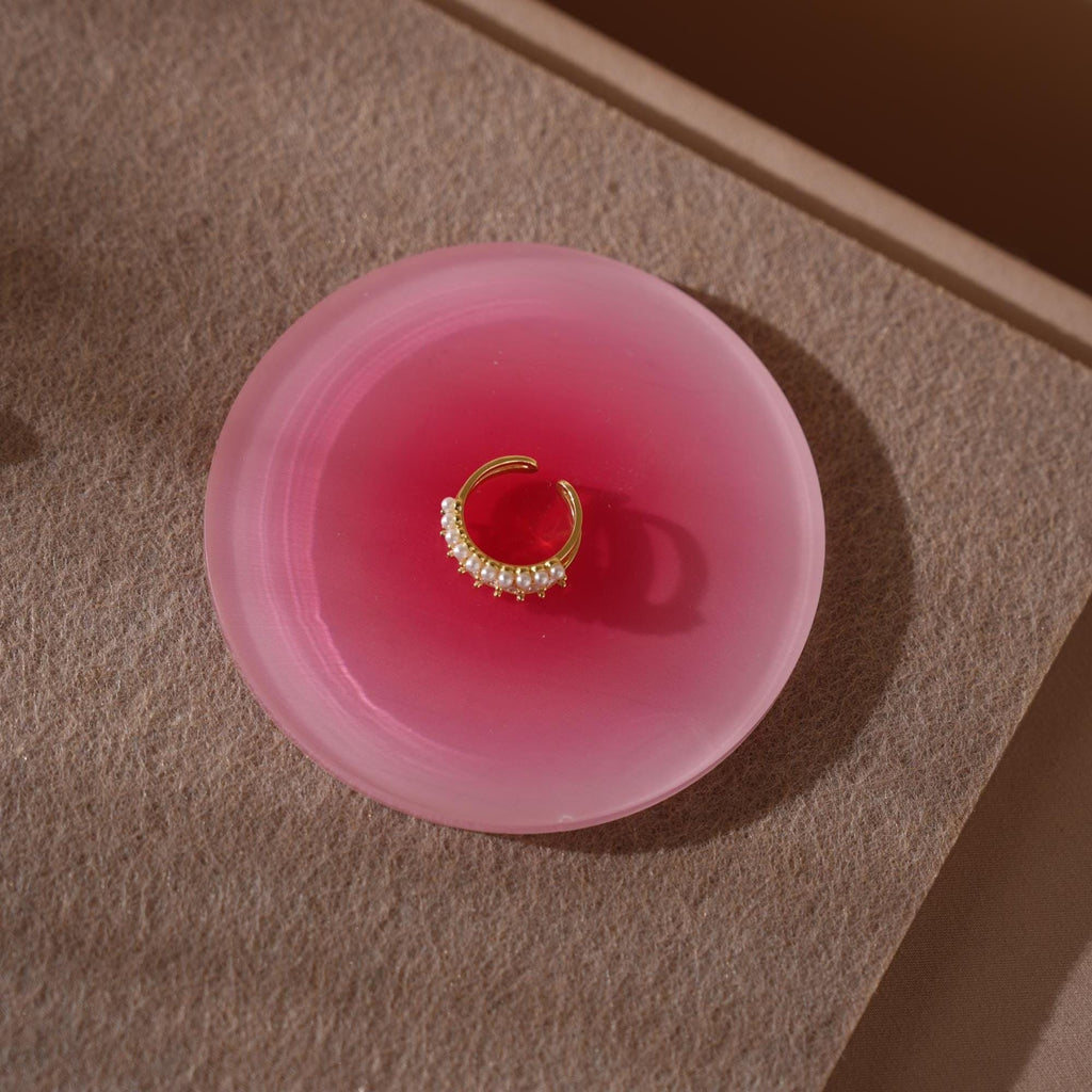 Beige Felt Jewelry Display Set