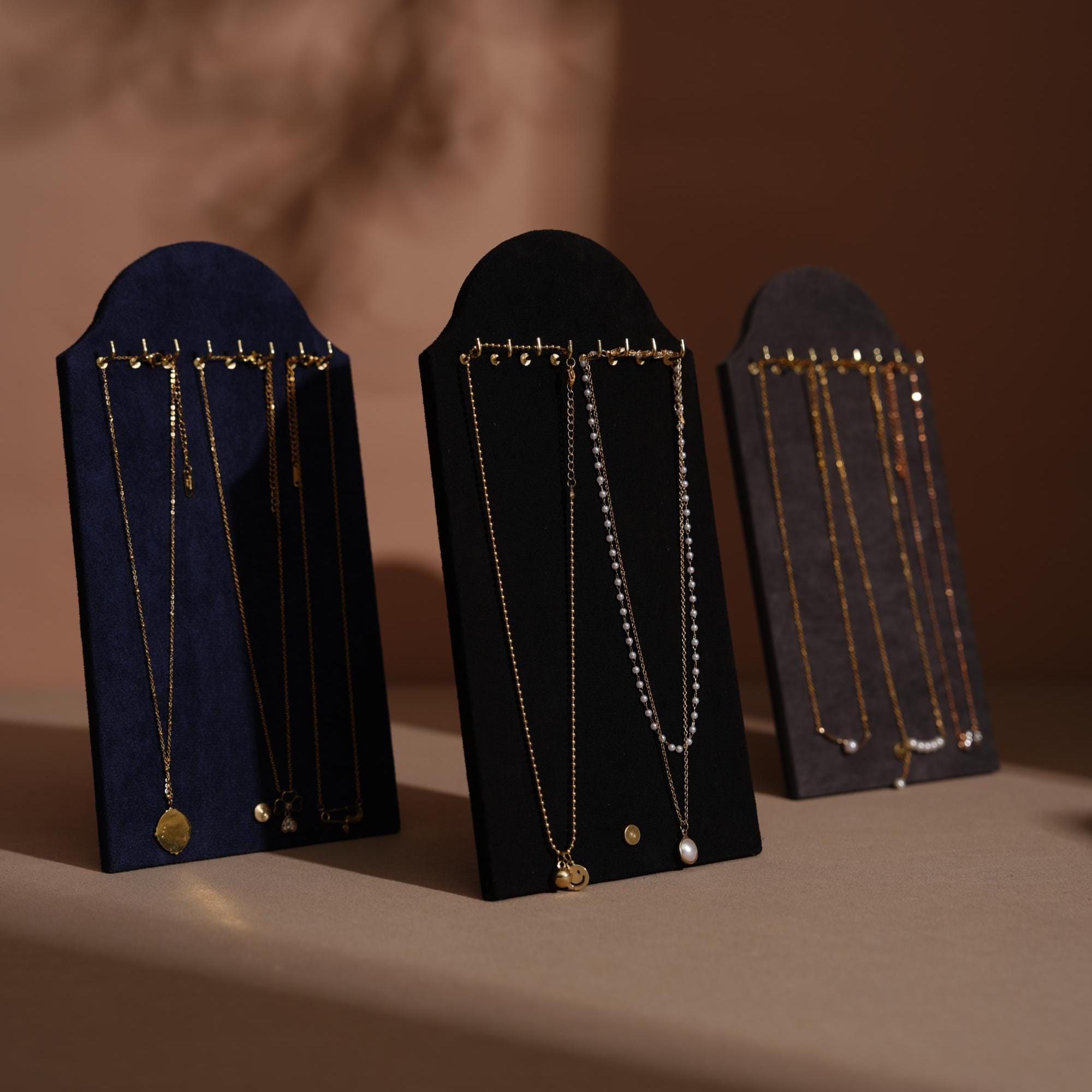 Suede Necklace Display Stand