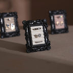 Black Rococo Ring & Earring Display Stand